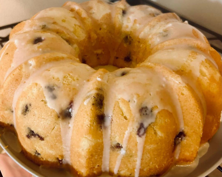 Lemon Blueberry Iced Loaf - Cookie Creation By Mary