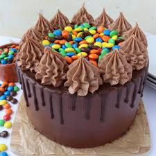 M&M speckled cake - Cookie Creation By Mary