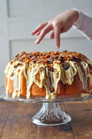 Butterfinger Bundt cake - Cookie Creation By Mary